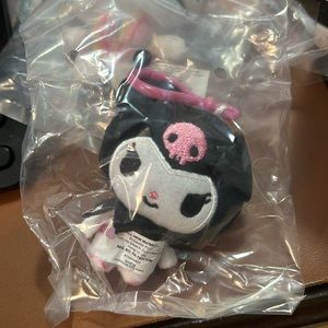 kuromi plush keychain